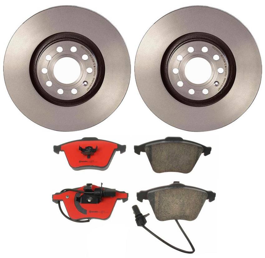 Audi Brake Kit - Pads and Rotors Front (320mm) (Ceramic) 8E0698151G - Brembo 1549018KIT